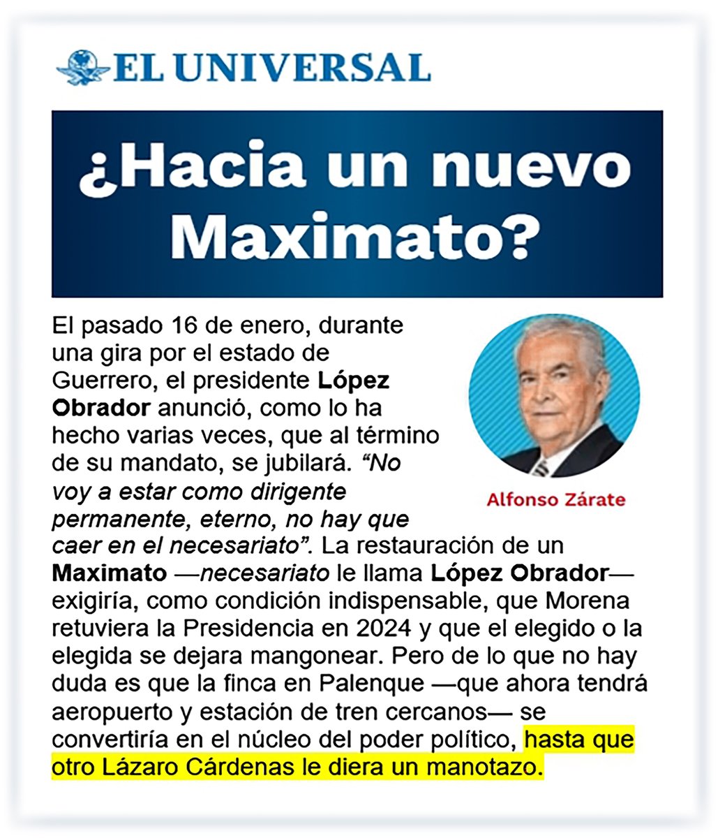 LopezArriagaMX's tweet photo. ¡BRUJO!...
https://t.co/yCAGGQX4Fw
#Maximato, #Necesariato 
@alfonsozarate https://t.co/PNgsjK6tey