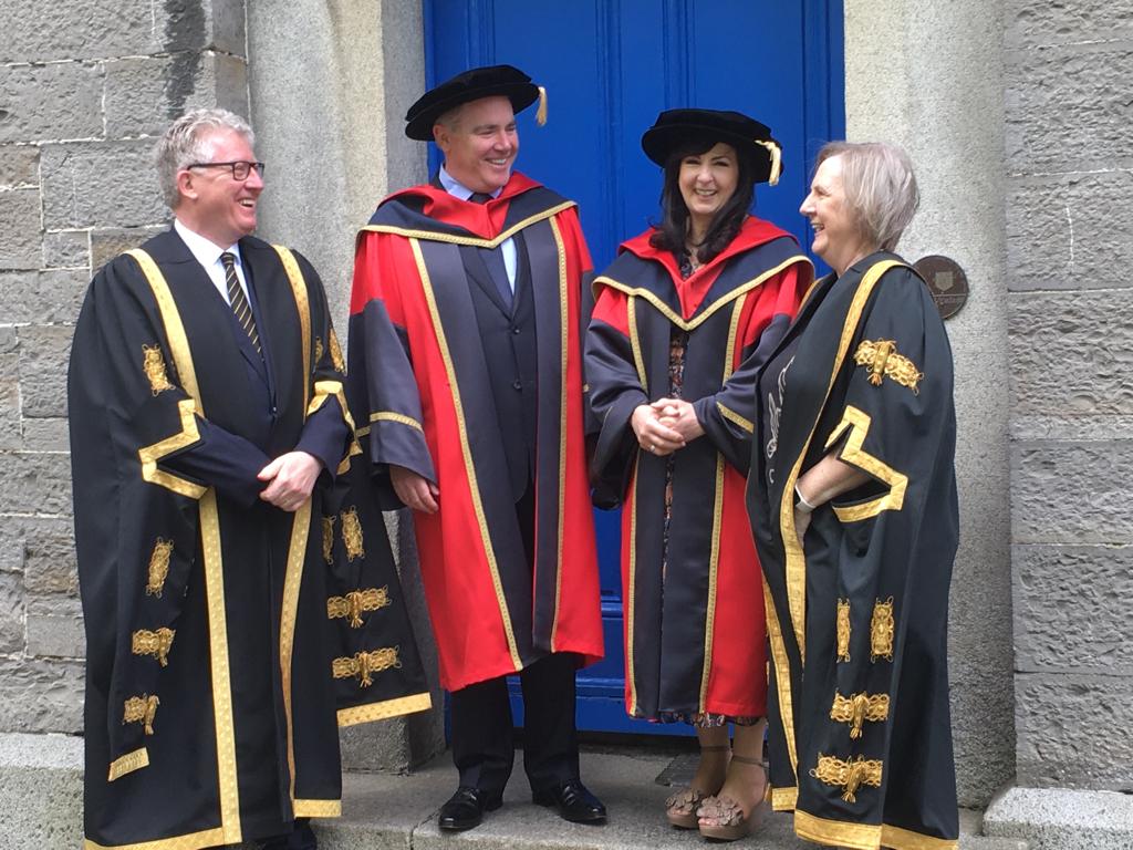 Congratulations Dr. Moya Brennan on her conferral of her Honorary Doctorate at @DCU today!