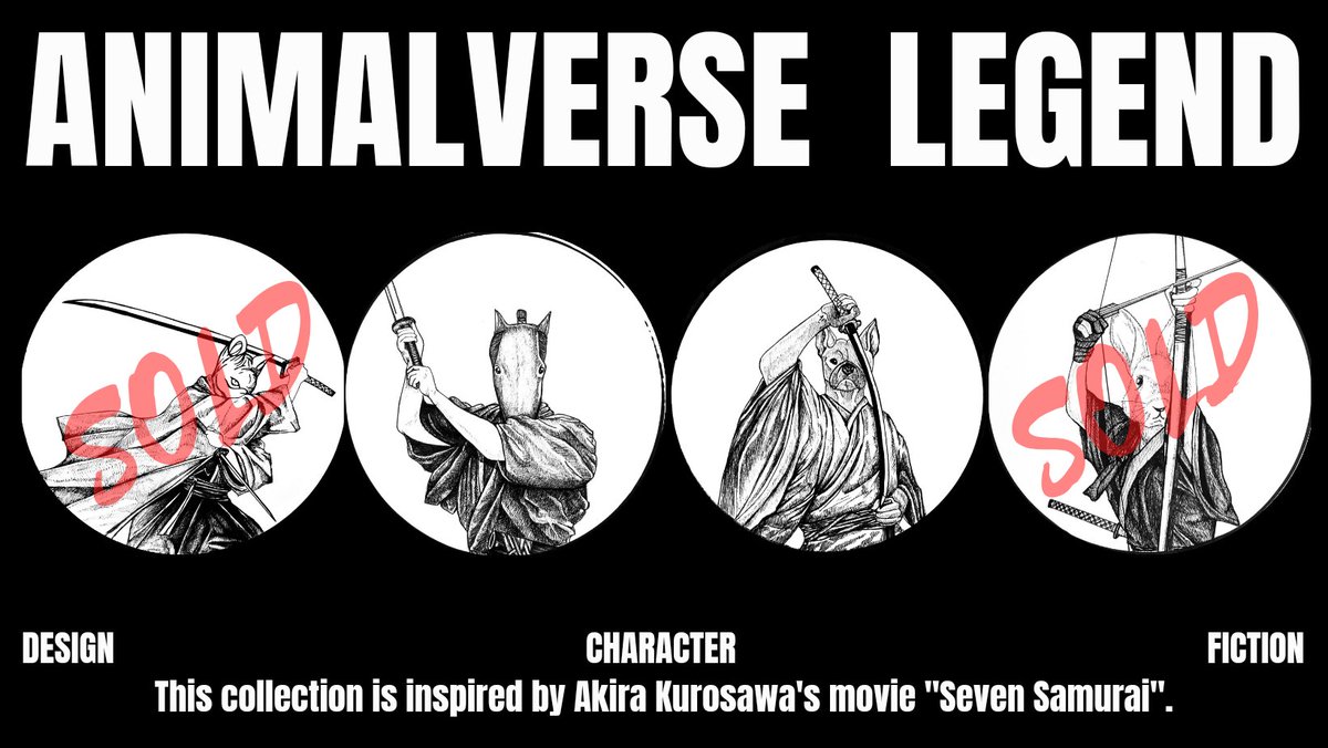 2 pieces left 
ANIMALVERSE  
Legend 
#NFT買います 
#NFT宣伝枠 
#NFT 
#NFTMarketplace 
#NFTcollections