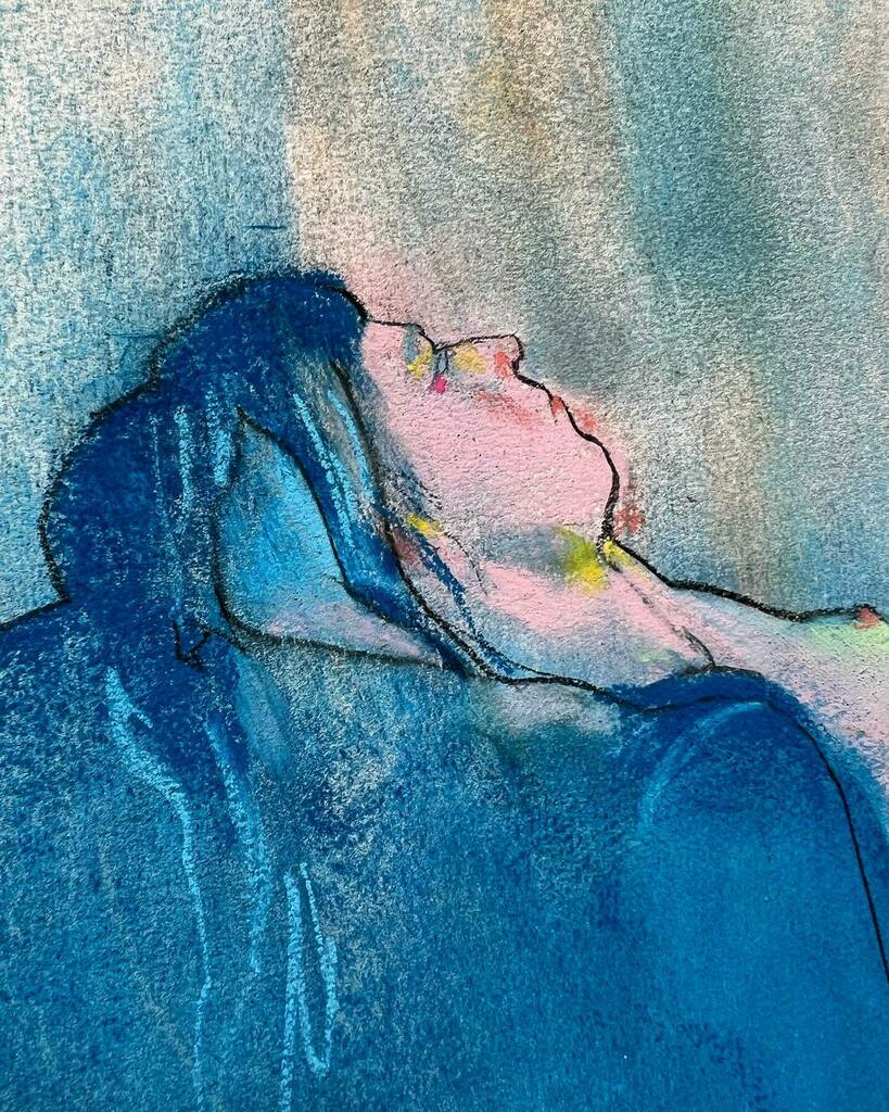 Title: Janet on a couch on a boat on a canal in Berlin 1/2
.⁠
Media: Charcoal &amp; soft pastel⁠
Surface: Hahnemüle 100% cotton rag pastel paper
Size: A3 - 29,7 x 42cm (11,7 x 16,5 inch)⁠
.⁠
Poses: <a href="/janetlandia/">Janet Spencer </a>
⁠.
@dinkanddrawberlin
#hahnemühle #hahn… instagr.am/p/CeBi7o1qYbG/