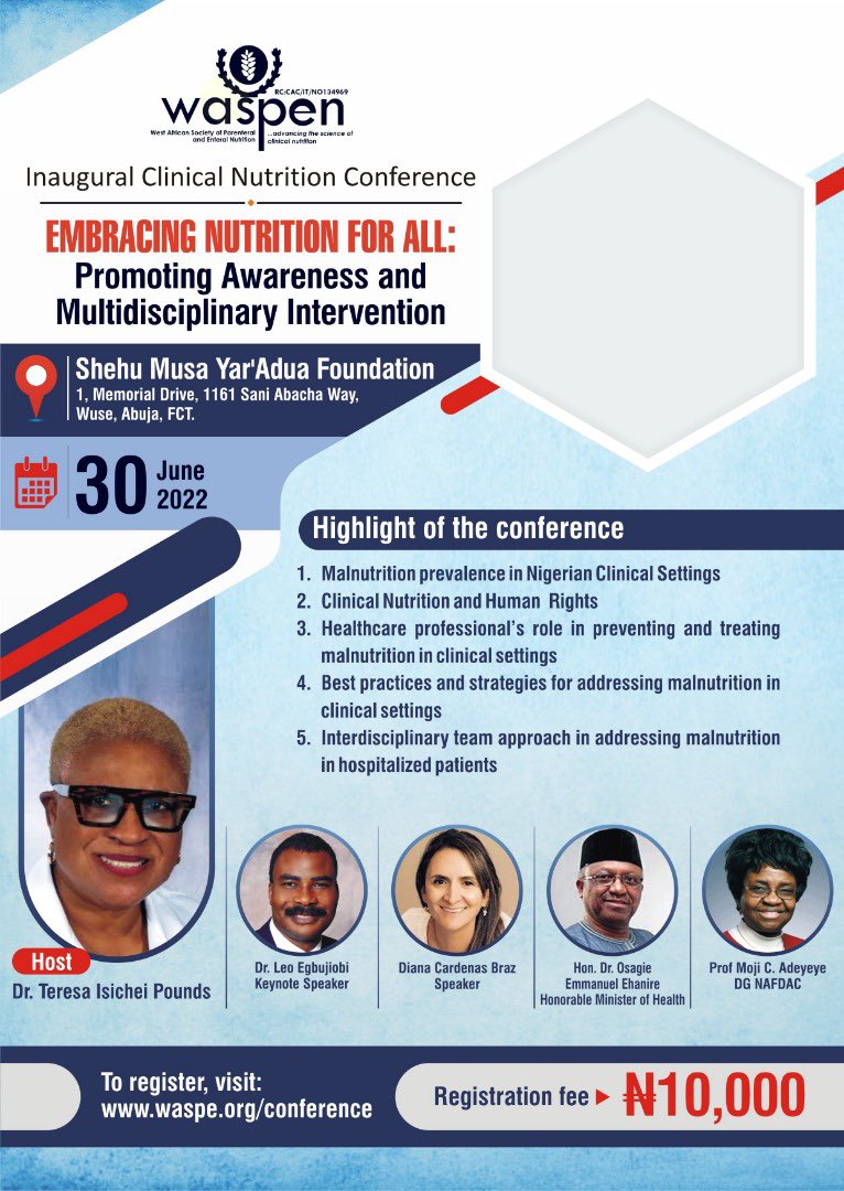 tevinklein1's tweet photo. Inaugural Clinical Nutrition Conference #nutrition #NutritionIsAHumanRight #NutritionForAll #waspen #EliminateClinicalMalnutrition https://t.co/UVBl9MR16M