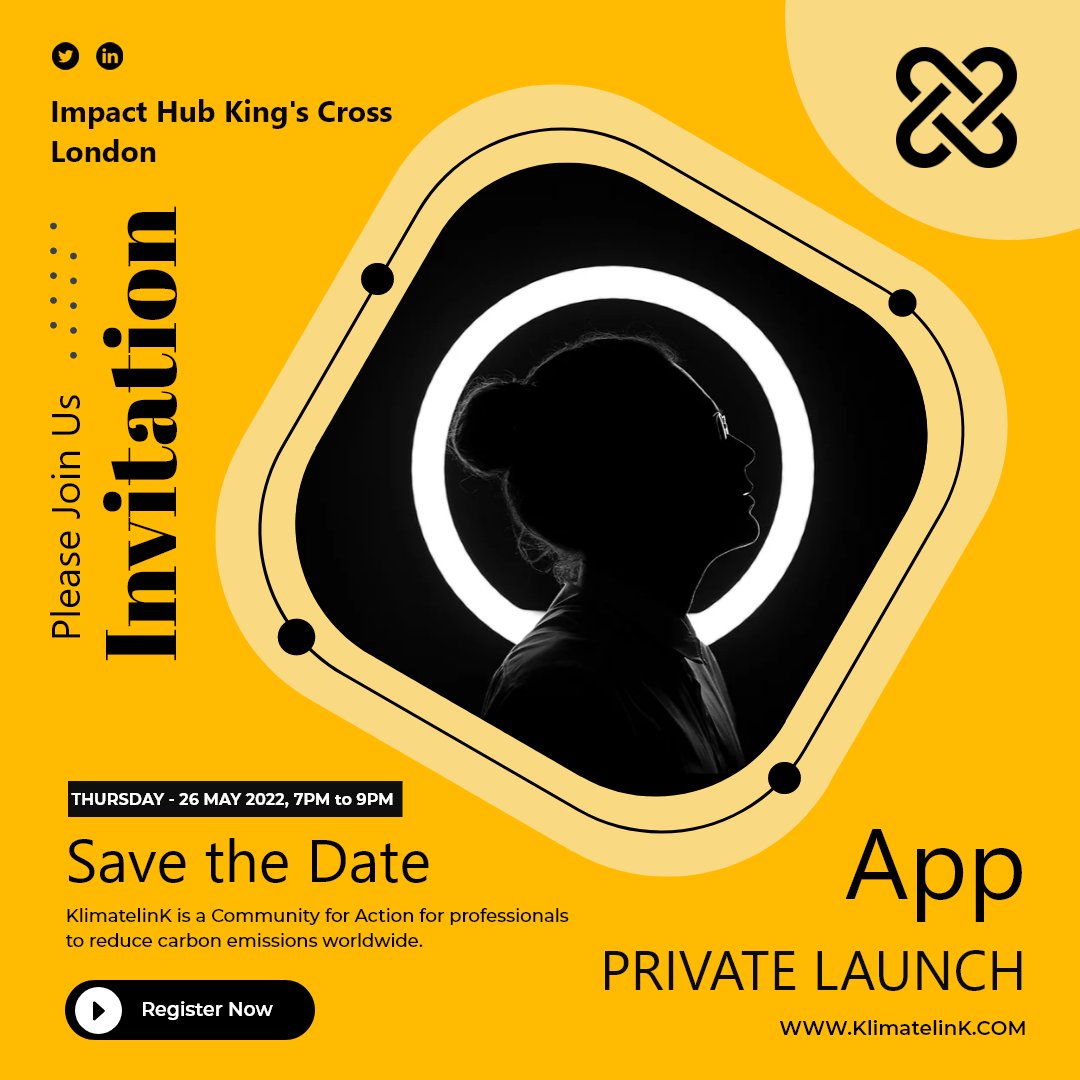 Great achievement and excitement of the @klimatelinK team. inviting 50 of its core supporters to our private launch of the <a href="/klimatelink/">KlimateNet</a> App at @impacthubkc #netzero #carbonabsorption #carbonneutral #Web3 #circulareconomy
