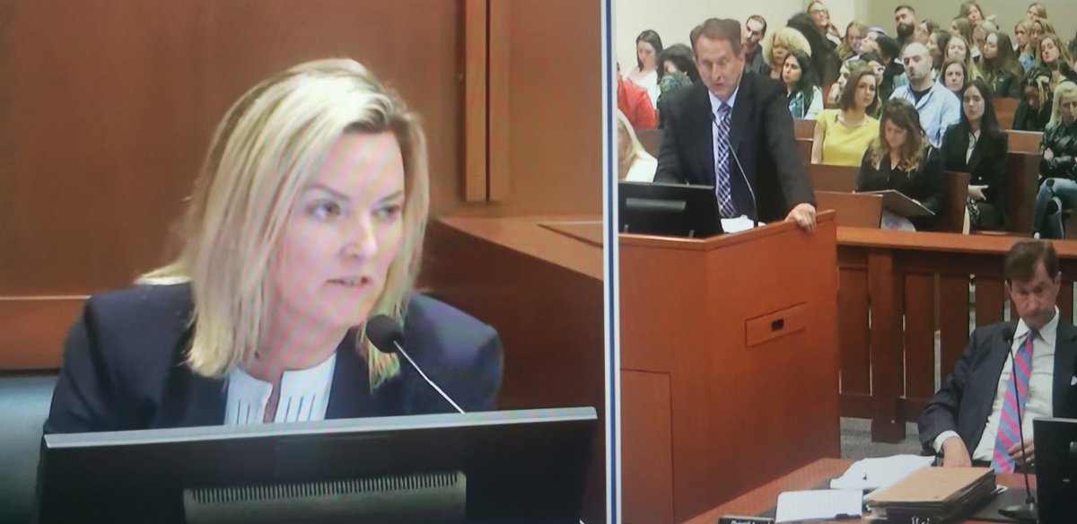 stoneyrocks's tweet image. #waynedennison is destroying #DrHughes examination, as she hotchpotched together a series of tests as #DrCurry testified yesterday. He is showing instructions for every test which she did not follow.
#DeppVsHeard
#JusticeForJohnnyDepp
#IStandWithJohnnyDepp
#AmberHeardlsAnAbuser