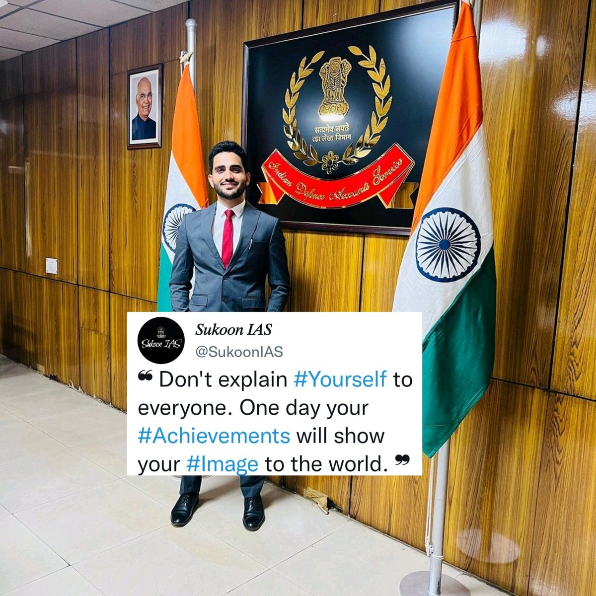 SukoonIAS's tweet photo. In Pic @ravisihag_ias Sir

#sukoonias #iasofficer #ias #civilservant #civilservices #upsc #iasmotivation #ips #irs #ifs #upscaspirants #upscmotivation #iasquad #upscexam #successful #dm #collector #upscpreparation #ssc #pcs #ssccgl #uppcs #upsctopper #upscias https://t.co/MVoYG6VUHa