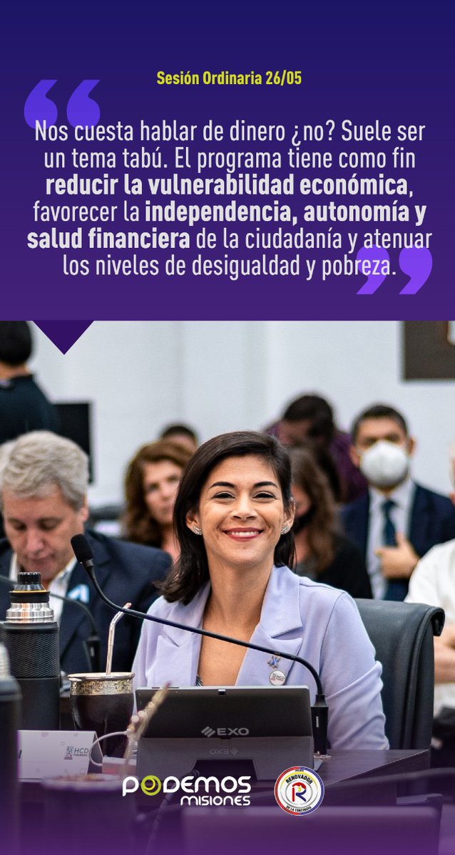 MalenaMazal's tweet photo. En la Sesión Ordinaria N° 9 presentamos un proyecto sobre tablas de "Educación Financiera". Tiene como objetivo democratizar su acceso, reducir la vulnerabilidad económica, favorecer la independencia, autonomía y salud financiera.
#EducaciónFinanciera
#hcdPosadas https://t.co/SShtcvd1C2