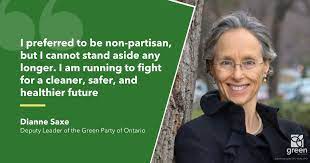 Yesterday, I had the honour of canvassing for the Green Party with Dianne Saxe, the candidate for University Rosedale. The Green Party has put mental health, housing, and the environment front and centre. Make your vote count and go Green; if you have time to spare, volunteer!