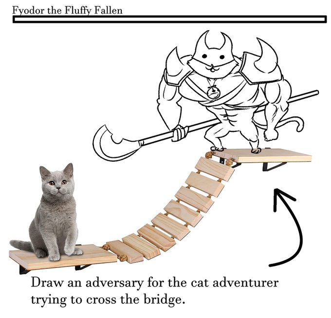 He lives only for combat and scritches. 