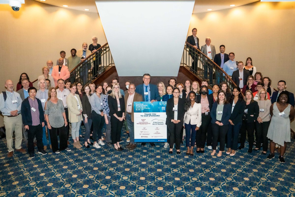 FralinBiomed's tweet photo. The 2022 International #PrecisionNeuro Conference is well underway! 140 researchers from across the world are gathering in #RoanokeVA to present leading-edge insights into improving brain health. 

We are proud to organize and host this incredible event!
#Neuroscience #MedTwitter https://t.co/D61WK0dhEu