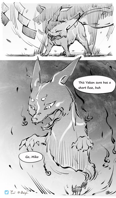 A veeery short story of smol Miko I had in my mind🙈(based on her elemental skill)
#GenshinImpact #yaemiko #RaidenEi 