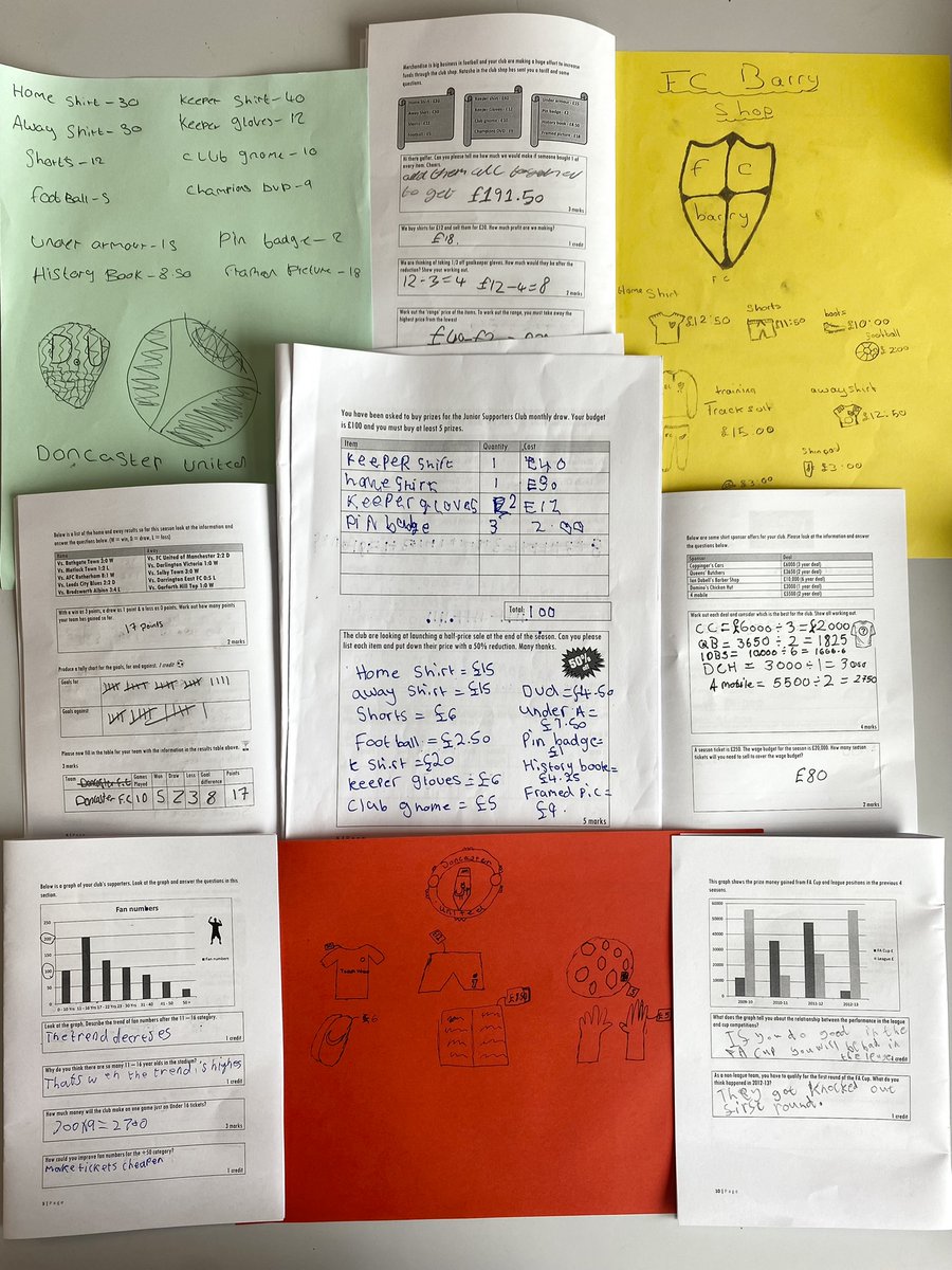 MrsDancerDixon7's tweet image. You can't beat the feeling as a teacher when you manage to engage pupils who were previously reluctant to get involved. Photos show part of a football fan numeracy project we've been doing in year 9. I'm so proud!⚽️⚽️⚽️ #reallifecontexts #fourpurposes @WhitmoreHigh @WHSProgress