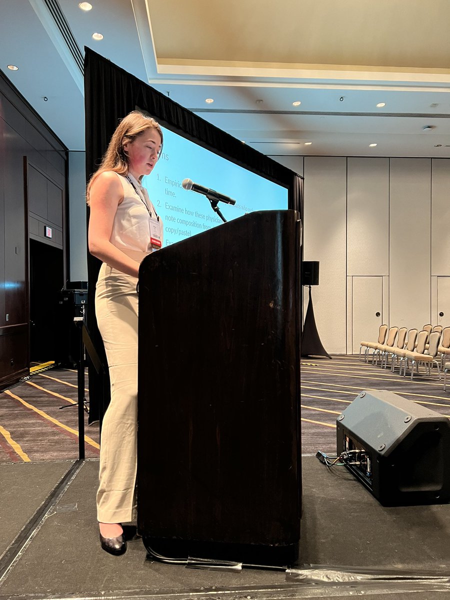 subhaairan's tweet image. Come listen to @AllisonJHare speak about reducing #documentationburden at session #S23 at #CIC22 in the main ballroom!