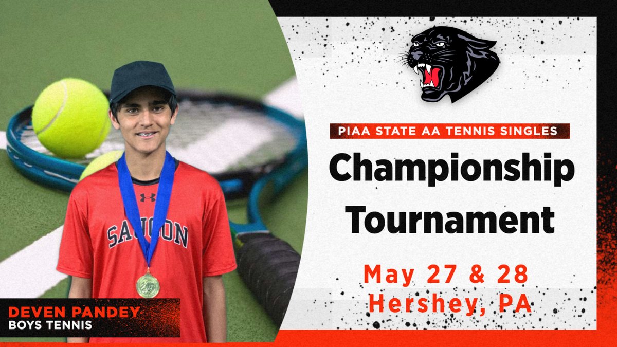 SV Athletics (@sauconathletics) on Twitter photo Good Luck Deven Pandey in the PIAA AA Boys Tennis Singles State Championship Tournament! #SVPanthers Good Luck Deven Pandey in the PIAA AA Boys Tennis Singles State Championship Tournament! #SVPanthers