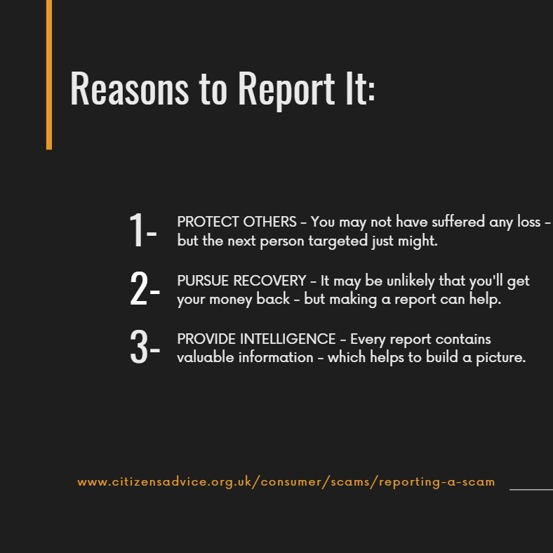 TradStandSW's tweet photo. If you have been the victim of a #studentscam, make sure to #reportit. You can help us gather the #intelligence we need to stop #scammers and help to #protect others.

https://t.co/l4XNYpKVVZ

#TradingStandards #CitizensAdvice #SuspiciousEmails #SuspiciousCalls #Scam https://t.co/8immKEk34M