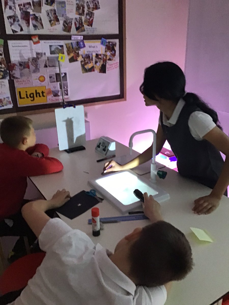 HGPAMissCook's tweet photo. How can we manipulate the size of a shadow by changing its distance from a light source? 🤔💡 Excellent work today from year 6! #harrowgateacademy #harrowgatescience https://t.co/JodmRjjzom