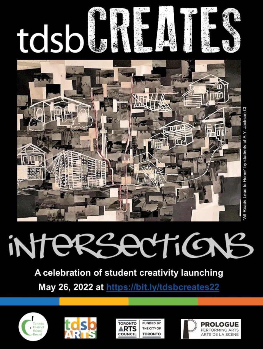 tdsbCREATES 2022 'Intersections' virtual showcase is live! Check out @tdsb student creativity and brilliance! bit.ly/tdsbcreates22 @TDSB_Arts @PrologueArts @tdsb