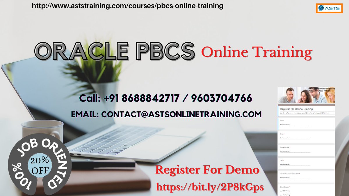 AstsTraining's tweet image. Register for #Demo on #ORACLEPBCS: bit.ly/2P8kGps
More: aststraining.com/courses/pbcs-o…

#OraclePBCSTraining #OraclePBCSCourse #PBCSOnlineTraining #PBCSTraining #onlinecourses #learnonline #jobs #careers #jobsearch #oracle #cloudcomputing #OracleHyperion #Motivation #Thursday