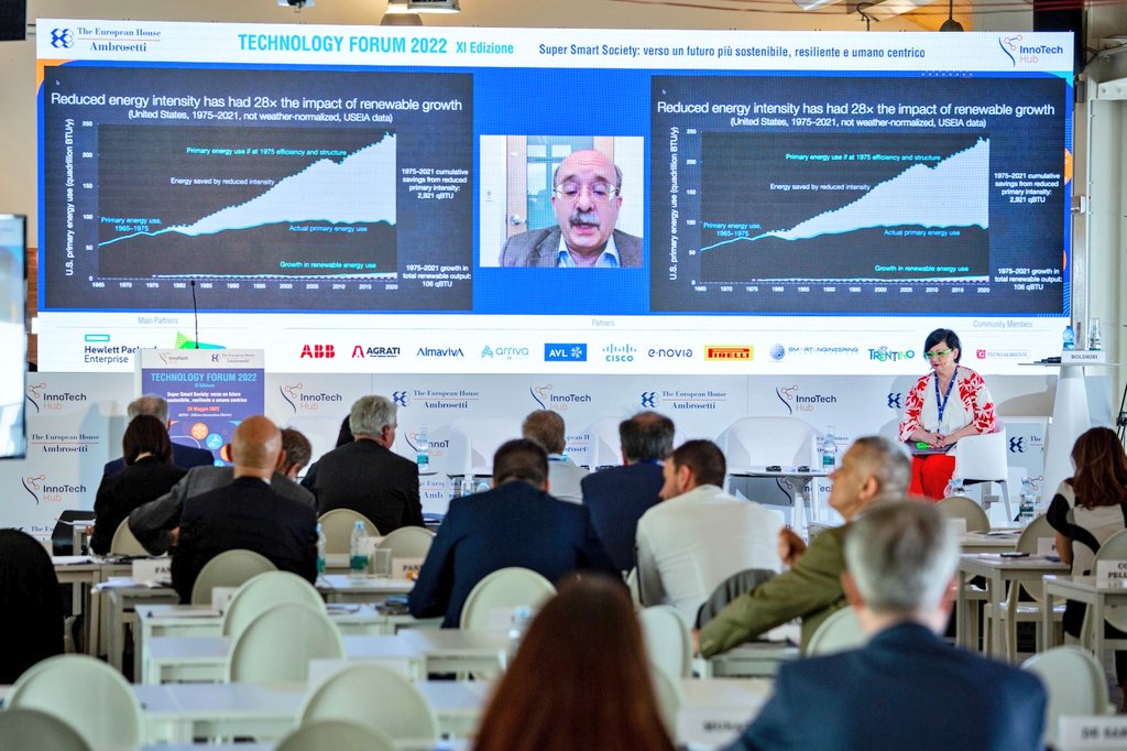 Ambrosetti_'s tweet image. Keynote Speech di @AmoryLovins @RockyMtnInst 
#TechForum2022