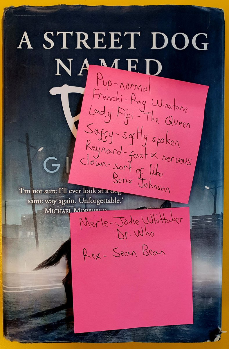 jonnybid's tweet image. There are eight main characters who appear in the book A Street Dog Named Pup by @gill__lewis. My class take me doing the correct voice for each character very seriously when I'm reading aloud. This is a whole new level of commitment.