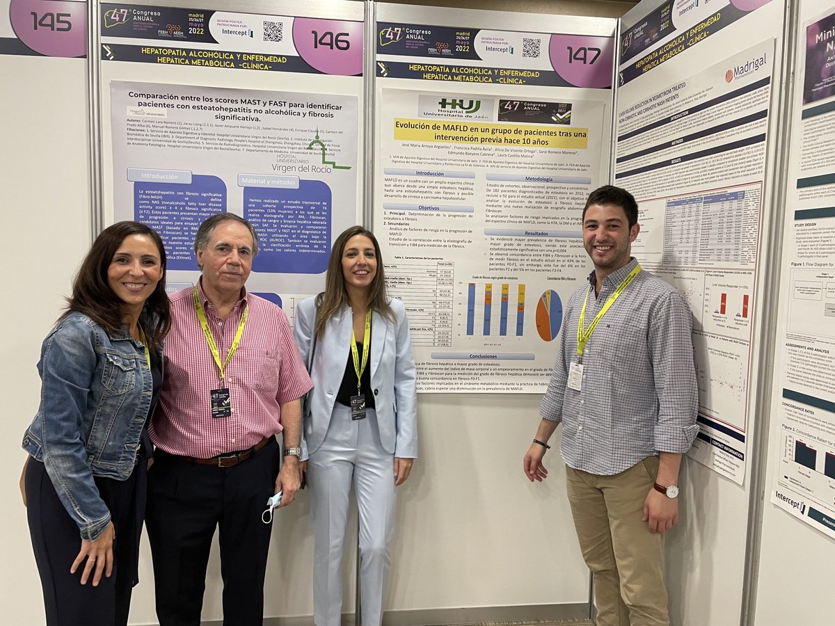 Trabajo sobre MAFLD de nuestro ⁦<a href="/HospitalJaen/">Hospital Universitario de Jaén</a>⁩ aceptado en la #AEEH2022 ⁦<a href="/AEEHLiver/">Asociación Española para el Estudio del Hígado</a>⁩ ⁦<a href="/lacamo001/">Laura Castillo</a>⁩ ⁦<a href="/aliciavo_/">alicia</a>⁩