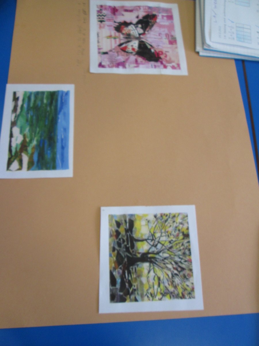 MrShahsClass's tweet photo. In our Art lesson, we are comparing the artwork of Derek Gores and Robin Brookes. We are focusing on the: lines, colours, textures, background and giving our own opinions. #Curiosity #Enthusiasm #Teamwork 
@WiderYps https://t.co/zYdRDRPzAM