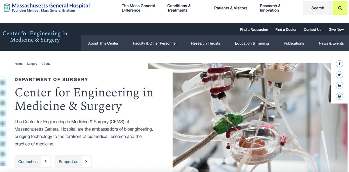I will give an invited talk "Disposable #sensors for next-generation on-site testing" at the Center for Engineering in Medicine and Surgery (CEMS) tomorrow (27. May at 10 am ET / 4 pm CEST).

To Join: bit.ly/3t0LfS1

#CRISPR #wearables #microfluidics #optogenetics