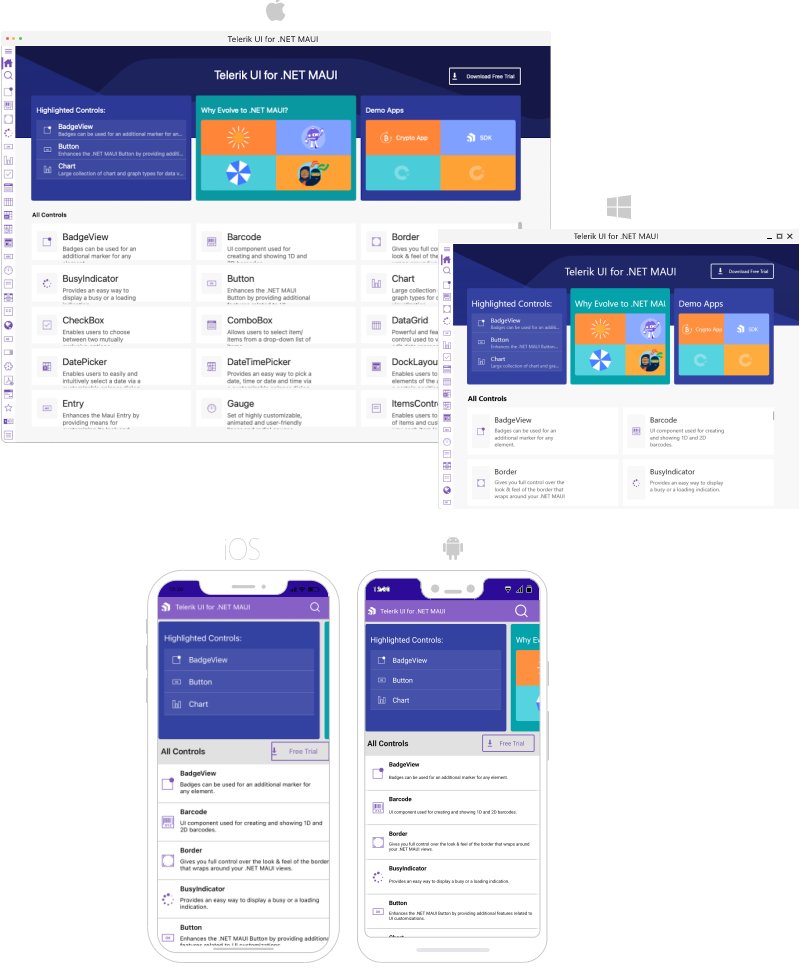 Telerik's tweet image. Demo apps? Demo apps! 💚 For easy-breezy access to the Controls Samples App, SDKBrowser App & a Crypto Tracker App, follow this link: prgress.co/39WXmcb #dotNET #UI #DotNetMAUI