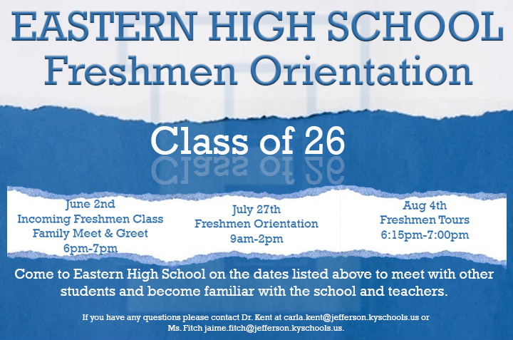 Incoming freshmen, mark your calendars!  #flyeastern