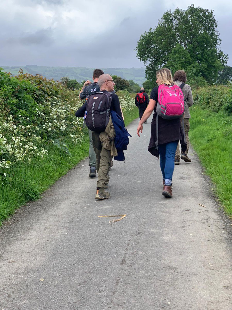 #WalkForWellbeing today from North Llanrwst #railway station up to the #fairyfalls and back with <a href="/H4V_Alabare/">Alabaré H4V</a> Just look at those #Waterfalls and smiley, happy faces.  #CommunityRailWeek #CommunityRail #Welbeing #MentalHealth #ConnectingCommunities