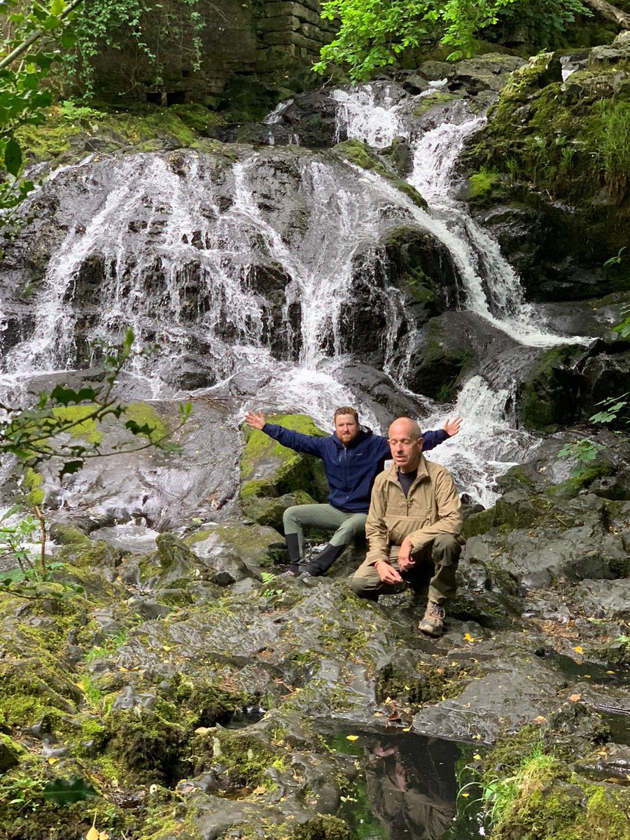 ConwyVNWCoast's tweet photo. #WalkForWellbeing today from North Llanrwst #railway station up to the #fairyfalls and back with @H4V_Alabare Just look at those #Waterfalls and smiley, happy faces.  #CommunityRailWeek #CommunityRail #Welbeing #MentalHealth #ConnectingCommunities https://t.co/m4ervJuGDK