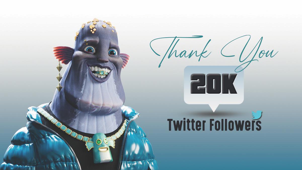 Swaggy Whales hit 20k followers! 🍾And every one of you is swaggier than other.🔥☺️ Thank you whaley much! 🐳
To celebrate it we’re giving away 3 WL spots under this tweet. 🎉🥂

RT &amp; Like 

Tag 3 friends

Ends in 24 hours.

#NFTs #NFTGiveaway #WLGiveaways