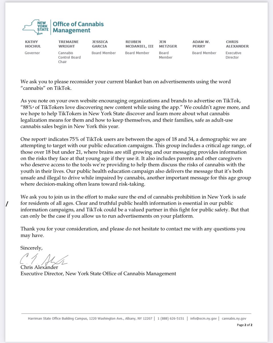 NYS Office of Cannabis Management tweet media