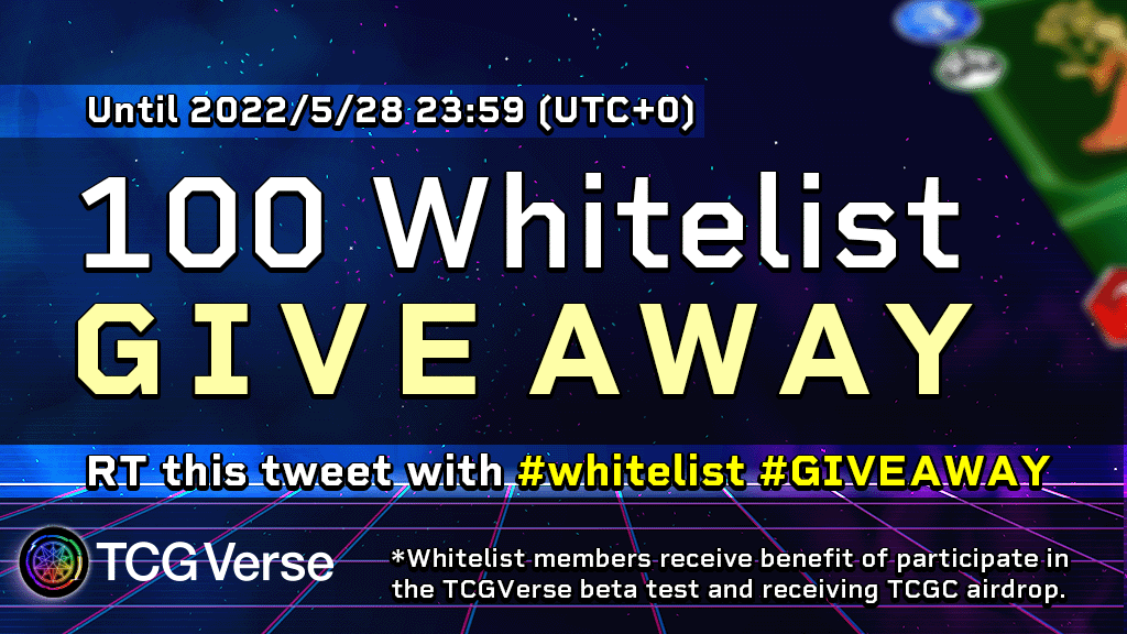 TCGVerse🎴Oasys TCGC on Twitter "🎁TCGVerse First Whitelist Giveaway