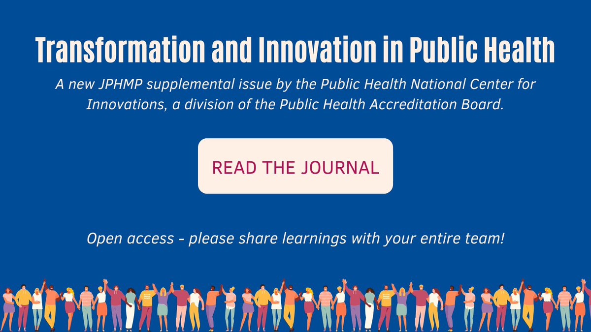 With gratitude to our authors and the <a href="/RWJF/">RWJF</a>, the PHNCI supplement of the Journal of Public Health Management and Practice is now live: bit.ly/3NGG69J 
@JPHMPDirect <a href="/phaboard/">Public Health Matters</a>