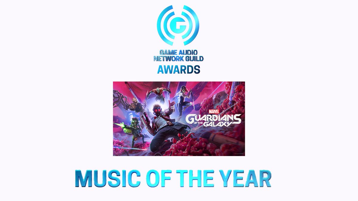 Very proud to have won " Music of the Year" at this year's GANG Audio Awards for Marvel's GOTG Game ! Many thanks !  <a href="/Richard_Jacques/">Richard Jacques</a>  <a href="/YBoudreault/">Yohann Boudreault</a>  #GOTGGame