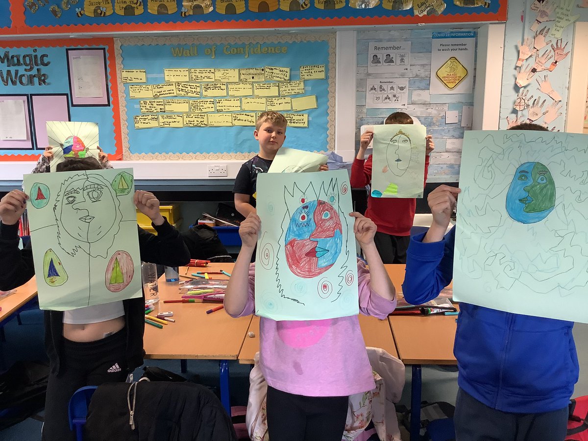 Guess who? P5 in the style of Picasso 🤩👏🏻🌈🖍🖼🖌<a href="/MissFranceBPS/">Miss France P5</a>