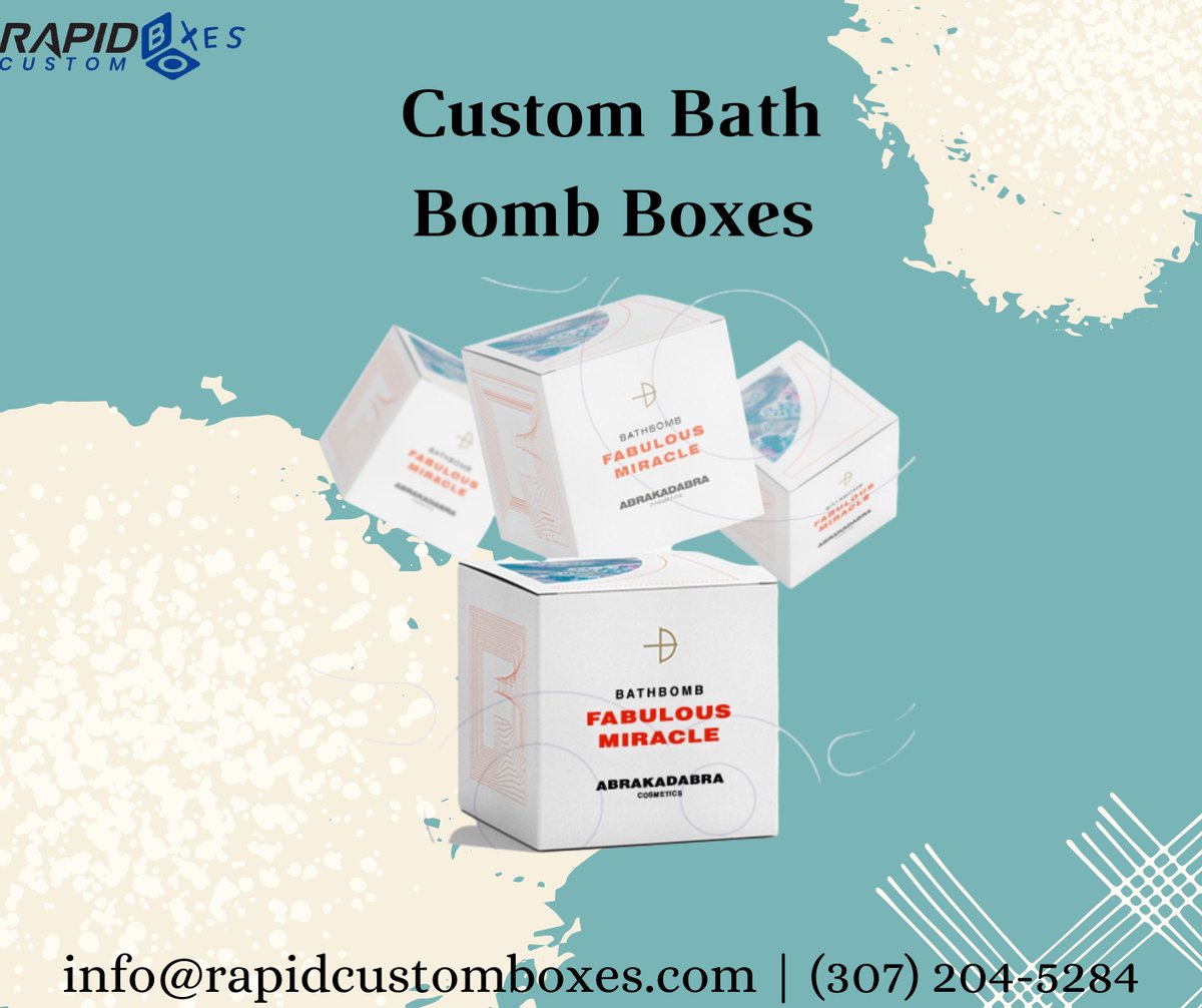 rapidcb's tweet image. Rapid Custom Boxes offers high-Quality Custom Printed Bath Bomb Boxes at affordable prices according to your requirements. Get a Quote!

📦 bit.ly/3lMPMDw
📧 info@rapidcustomboxes.com
📞 (307) 204-5284
📍 Wyoming, United States

#RapidCustomBoxes #CustomBoxes #custom