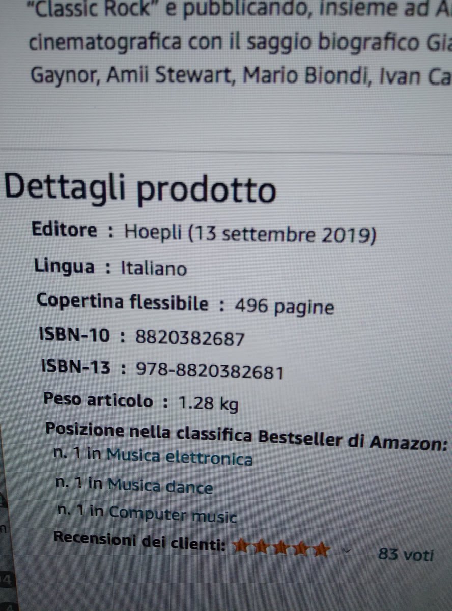 AndreaAngeliBuf's tweet photo. #LaStoriadellaDiscoMusic di nuovo al N.1 delle classifiche di Amazon LIbri Musica Dance, Musica Elettronica, Computer Music! @GiovSavastano #disco #discomuisc #funky #soul #electro #PhillySound #MiamiSound #afro #jazzfunk https://t.co/jyTMTL6Q6A