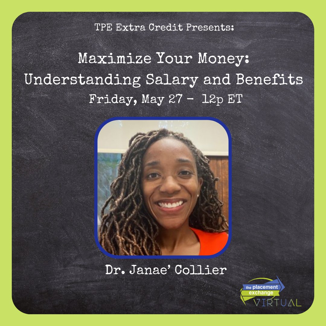 New job, more benefits and hopefully more $$$. Do you know what your benefits are beyond your salary? Join use as we breakdown your salary and ways to use all of you resources given when starting a new role. Register now at linktr.ee/theplacementex…! #SAPro  #SAChat #SAGrad