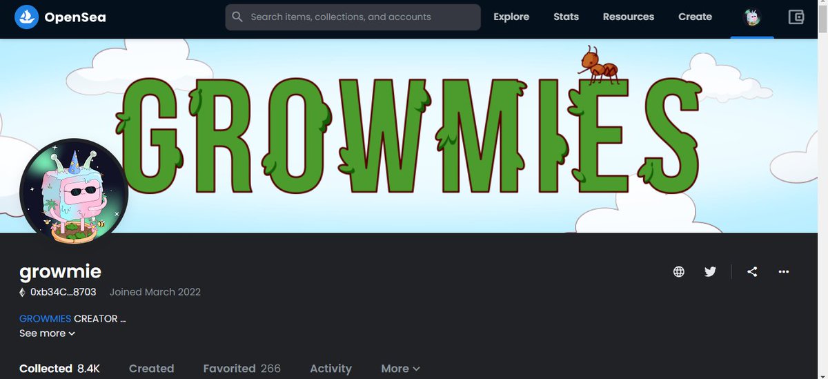 😤 Fuck... 

⛵️ Did you saw this <a href="/opensea/">OpenSea</a> update ?

😅 Need to redesign banners again...

💎 Ok, for that I will tell you a secret - we are drawing new banners for our #GrowmiesFarm - Soon every Growmies Owner will be able to receive a unique banner from me personally