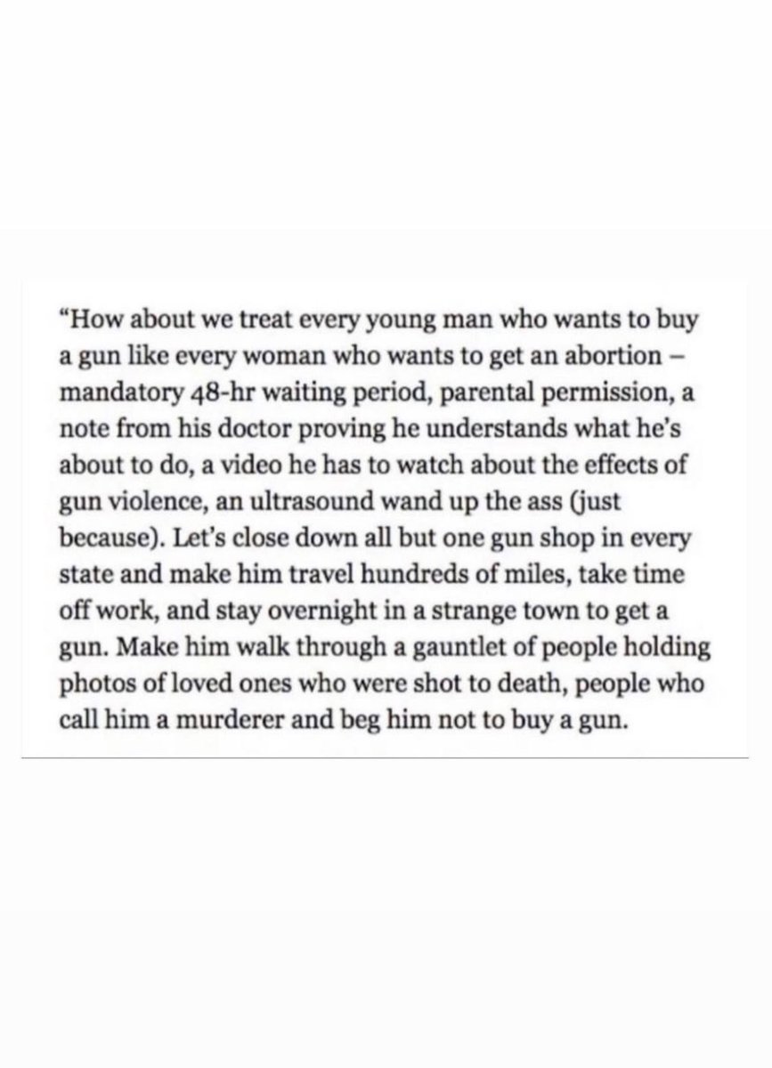 JustBeris's tweet photo. “How about we treat every young (or not young) man who wants to buy a gun like every woman who wants to get an abortion?” #GunReformNow @congressdotgov @tedcruz @POTUS https://t.co/Y8HV6BK57R