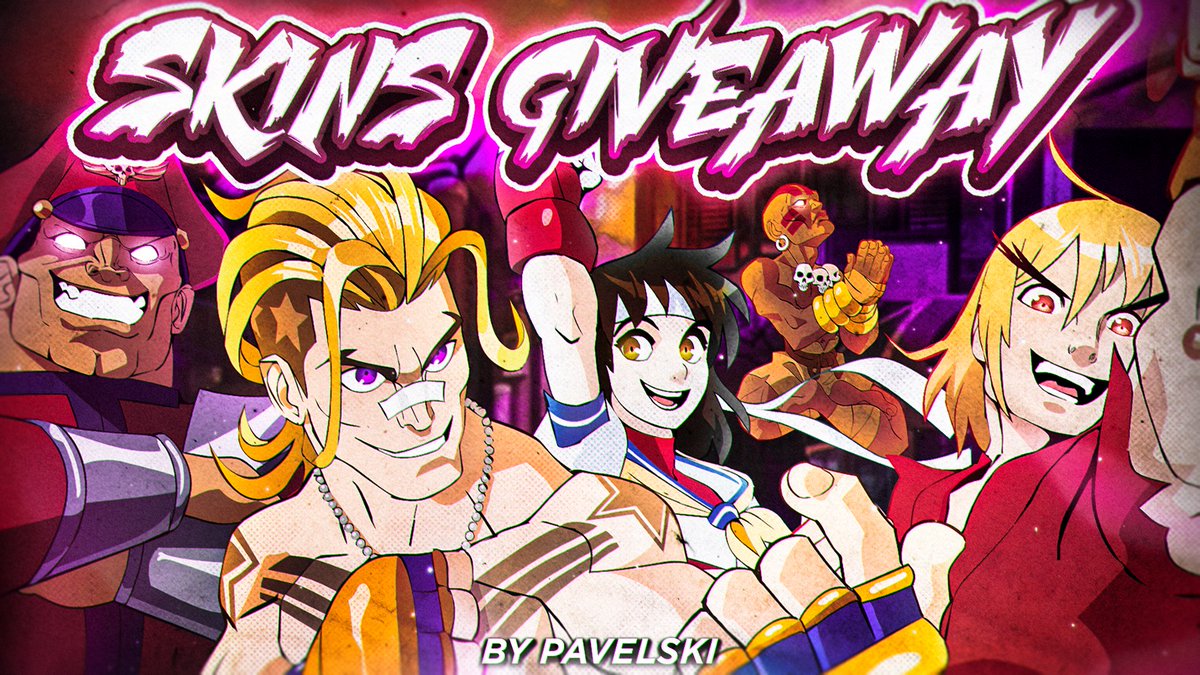 🏆 Street Fighter Skins Giveaway 🏆
2x Ken Codes...
1x for M. Bison, Dhalsim, Luke, Sakura

 How to enter:😳

🥇Follow me! (<a href="/PavelskiBH/">Pavelski</a>)
🥈Like and Retweet!
🥉Tag a Friend

6 Winners will be chosen Next Week
#Brawlhalla #brawlhallagiveaway #StreetFighter