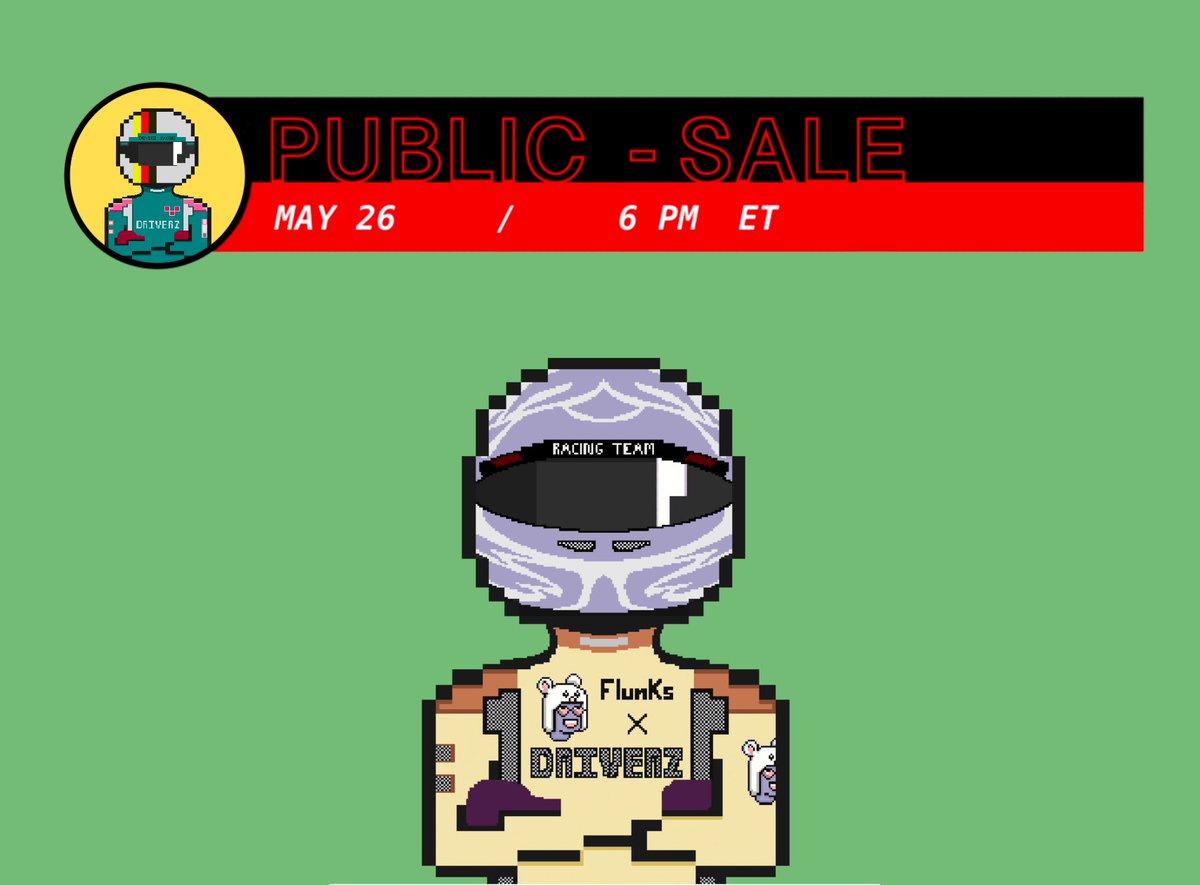 We know you're sleeping through math😴 but wake up, the race is starting! 

🏎️Driverz mint is today ongaia.com/driverz! To celebrate we're giving away 1/1 #Driverz +1 Flunk

To enter:
➕Follow <a href="/flunks_nft/">Flunks</a> +@DriverzNFT
🔁RT
🚗 What is your favourite car?

🧵 1/2
