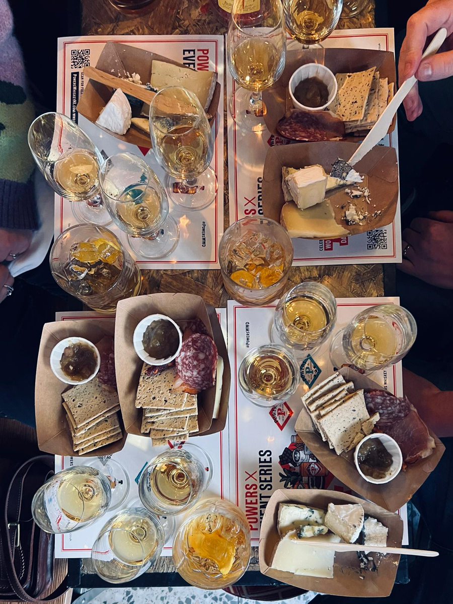 PowersWhiskeyNI's tweet photo. What's better than cheese? Cheese AND whiskey. And chutney. And crackers. And charcuterie. And great company.

Brilliant night with @FancyCheeseCo at The Reporter Bar. Full pics &amp; more events: https://t.co/U14p9QCoIA

#PowersWWD

https://t.co/q2DfBK4P8Q | Please drink responsibly https://t.co/x2SBvHmHsl