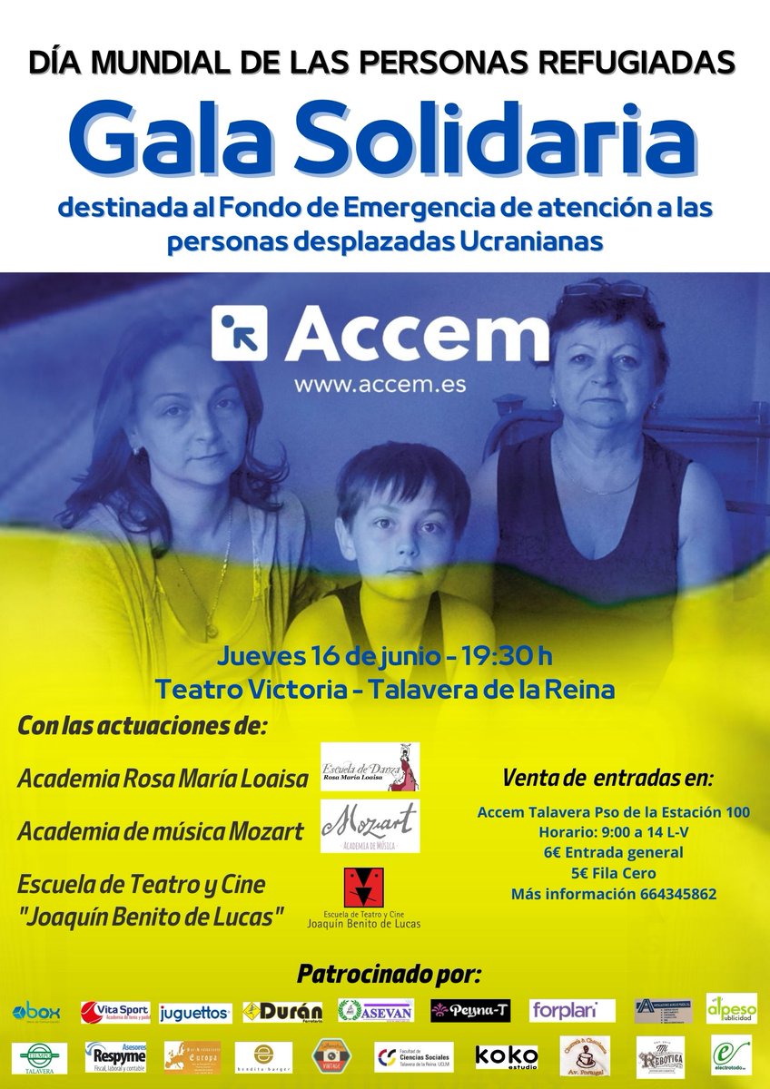 faucega's tweet photo. Gala Solidaria Accem Talavera https://t.co/0rzwfA5Jtv