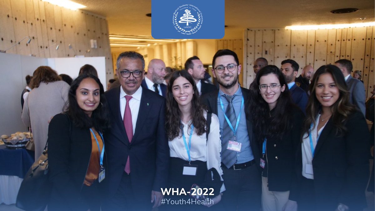 LeMSIC (@lemsiclebanon) on Twitter photo Youth all around the 🌍 have a vital role to play in ensuring #HealthForAll.
Their creativity, ideas & impact can help us build a fairer, healthier & safer future - Dr Tedros, DG of the WHO on youth, re-elected for his second term. #WHA75 #lebAtWHA <a href="/WHOLebanon/">WHO Lebanon</a> <a href="/mophleb/">Ministry of Public Health - Lebanon</a> <a href="/DrTedros/">Tedros Adhanom Ghebreyesus</a> Youth all around the 🌍 have a vital role to play in ensuring #HealthForAll.
Their creativity, ideas & impact can help us build a fairer, healthier & safer future - Dr Tedros, DG of the WHO on youth, re-elected for his second term. #WHA75 #lebAtWHA <a href="/WHOLebanon/">WHO Lebanon</a> <a href="/mophleb/">Ministry of Public Health - Lebanon</a> <a href="/DrTedros/">Tedros Adhanom Ghebreyesus</a>