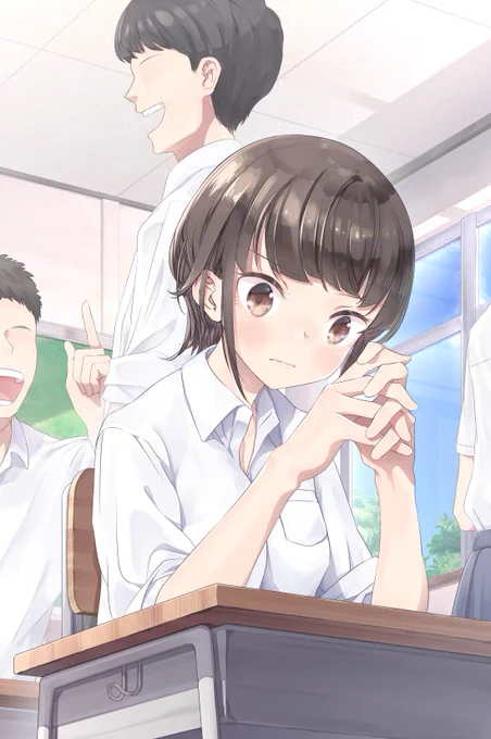 実は後ろの男子の会話に混ざりたい女の子 