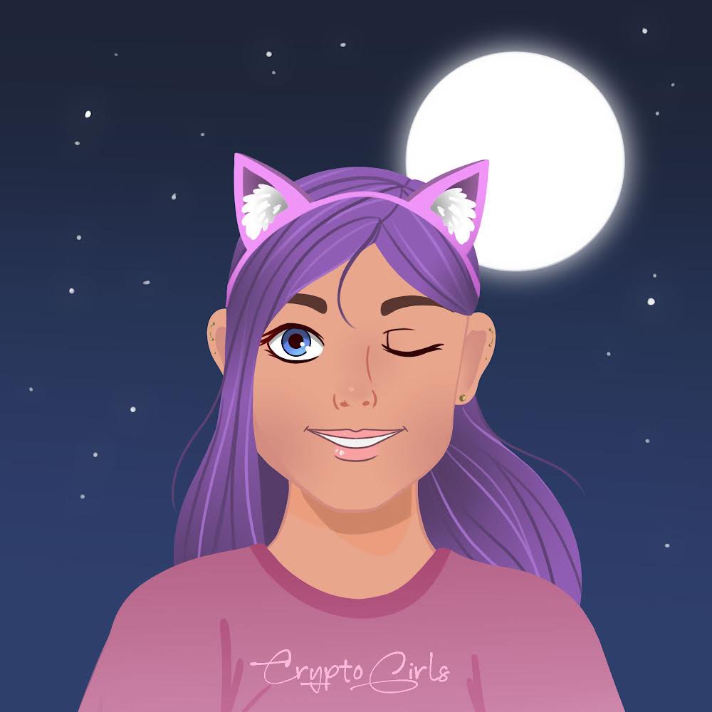 Be yourself, no matter what they say… 💜 
Comment with emoji which you associate with this beauty👇🏻

#SneakPeek #girlspower #WomeninNFTs #NFTcollection