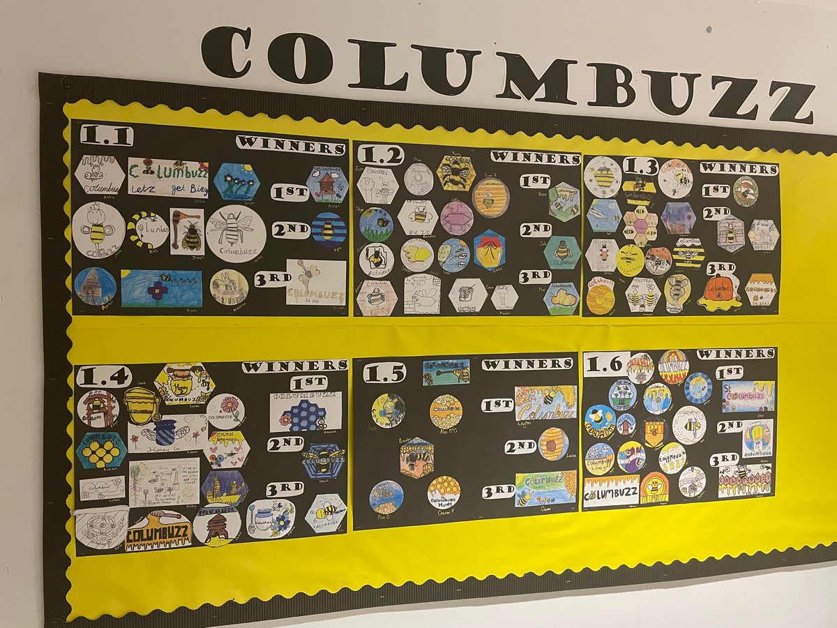 SCHS_Art_Design's tweet photo. Our s2 pupils have been buzzyโฆ ๐ stay tuned to find out the overall WINNER of our bee logo competition! #buzzin #columbuzz #faith #perseverance #inclusion #ambition @_stcolumba https://t.co/F8dMb8caRR