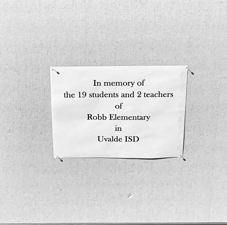 In memory of the 19 students and 2 teachers of Robb Elementary in #Uvalde CISD