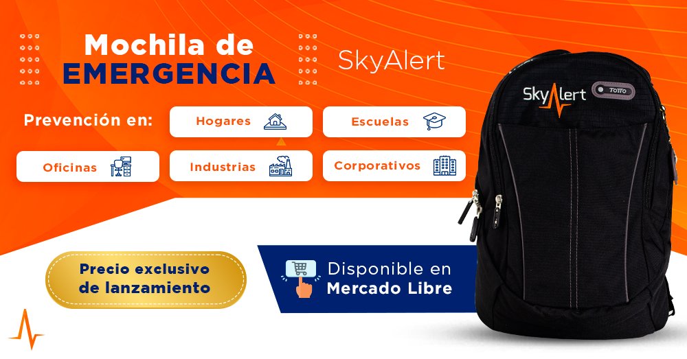 SkyAlertMx's tweet photo. La prevención llega a escuelas, oficinas, corporativos o hasta la comodidad de tu casa con las nuevas #MochilasDeEmergencia SkyAlert 🎒

👉📱Artículos disponibles en Mercado Libre: https://t.co/C7N6KyM0qh https://t.co/MEPOLCHNFS